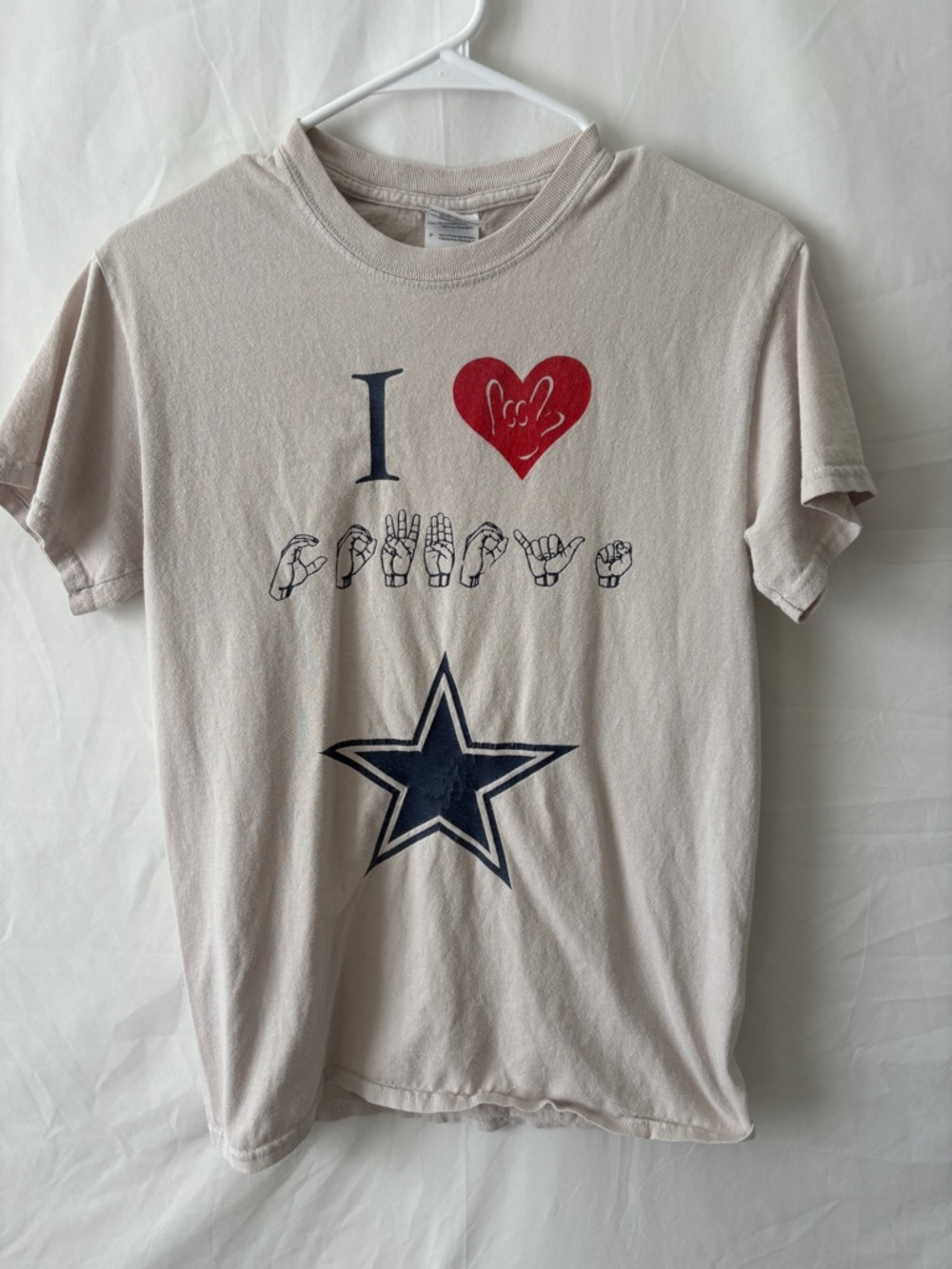 I Love Dallas Cowboys NFL ASL Tshirt